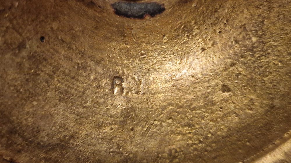 Масивен свещник, месинг, маркиран, 910гр– Отличен!