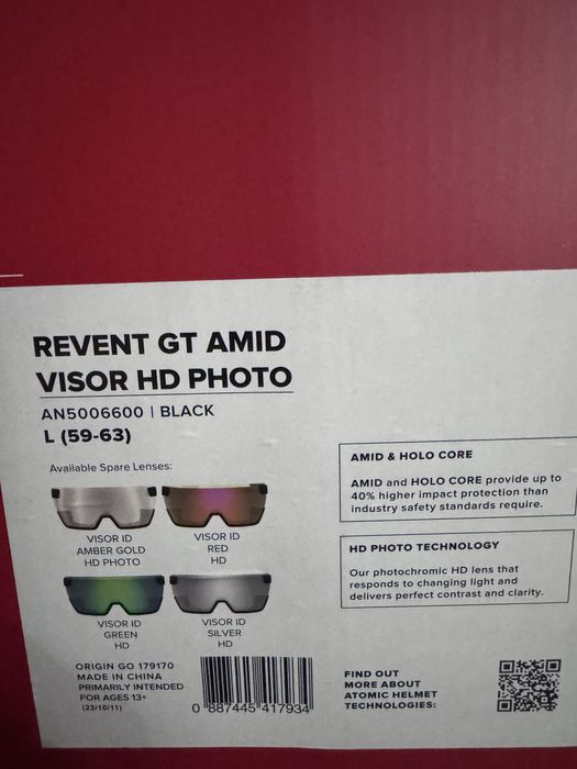 Шлем горнолыжный ATOMIC Revent gt a visor hd photo