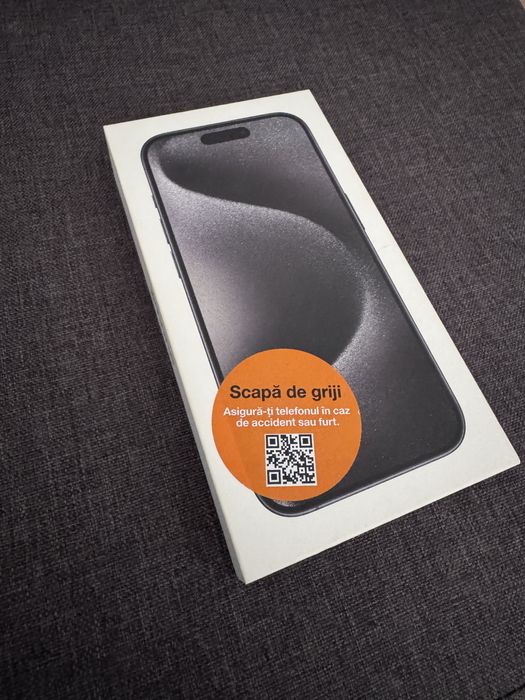 Apple iPhone 15 Pro 256GB Black Titanium + husa Spigen CADOU