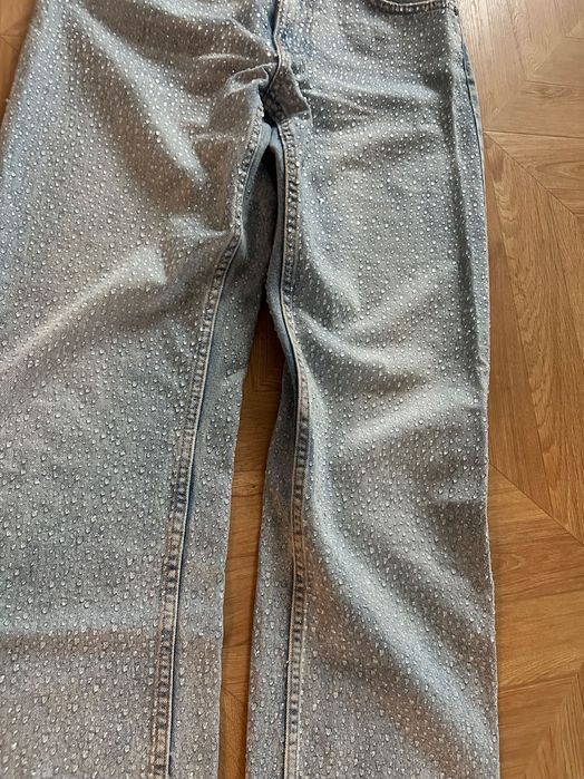 Дънки Зара с камъчета