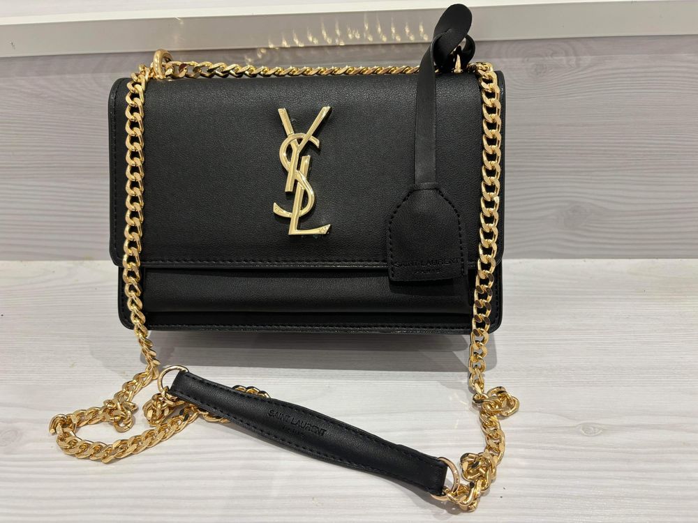 Geanta Ysl - Negru/Alb/Verde