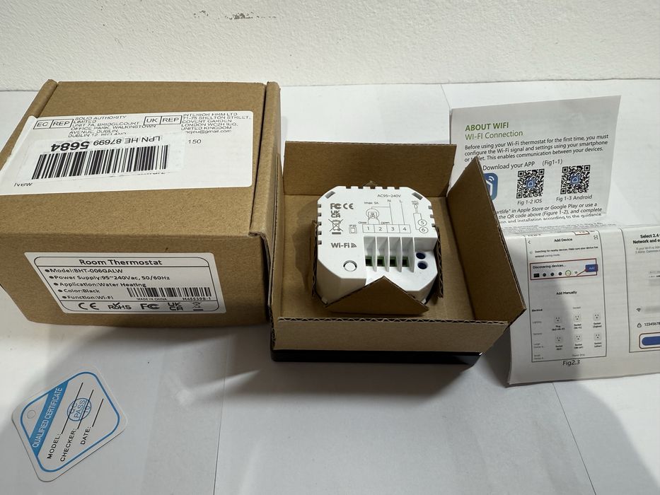 Termostat Smart Wifi Incalzire Camera boiler,pardoseala Alexa Google