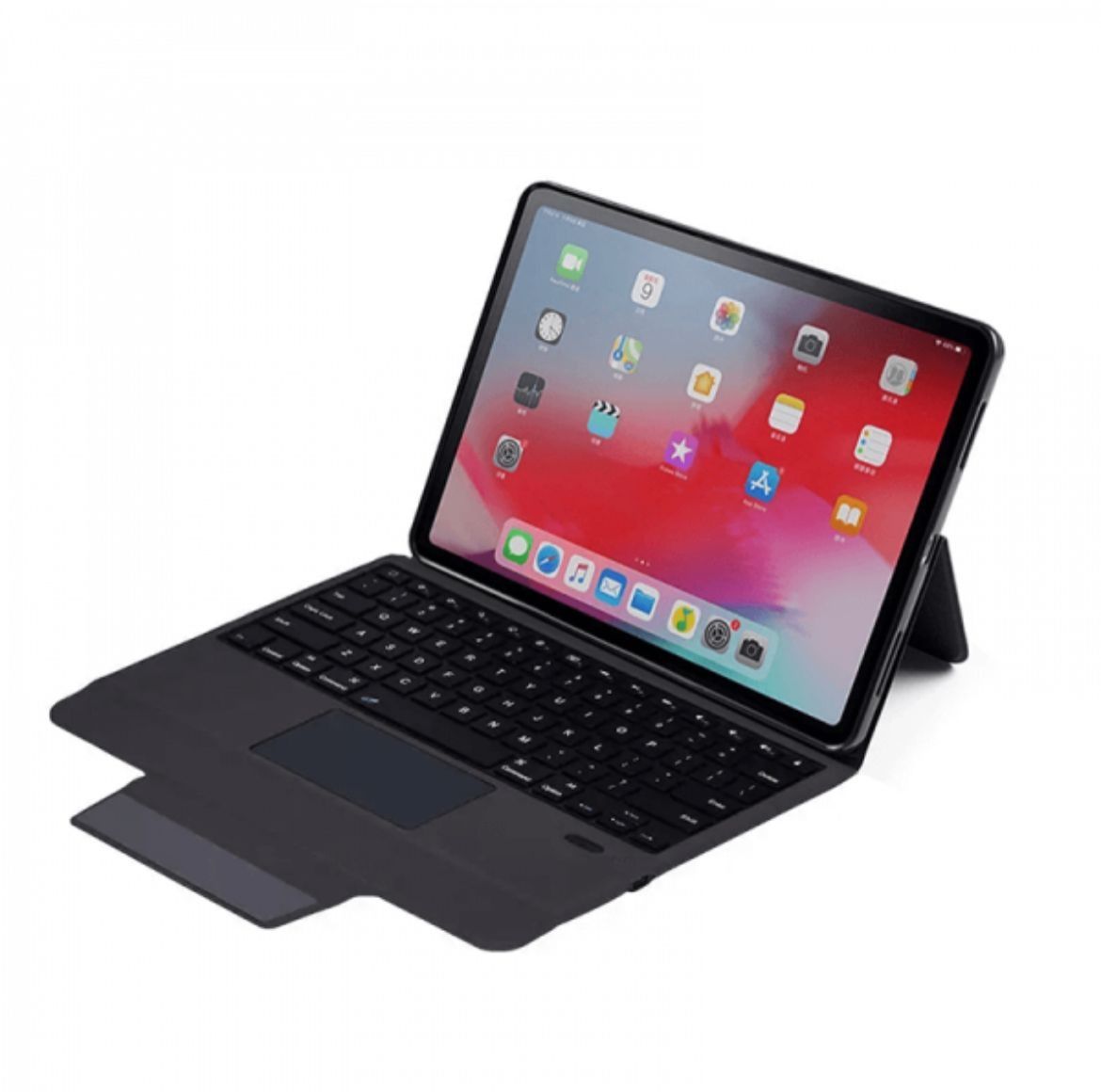 Husa carte cu tastatura si TouchPad Bluetooth pentru iPad Pro