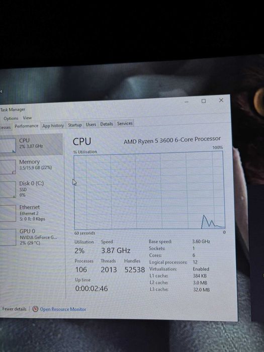 Pc Gaming+Monitor+Periferice Ryzen 3600/16gb/1050TI OFERTA FULL SETUP