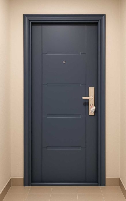 Usa Intrare Metalica Stanga Antracit Apartament Birou  SQ 205x88cm