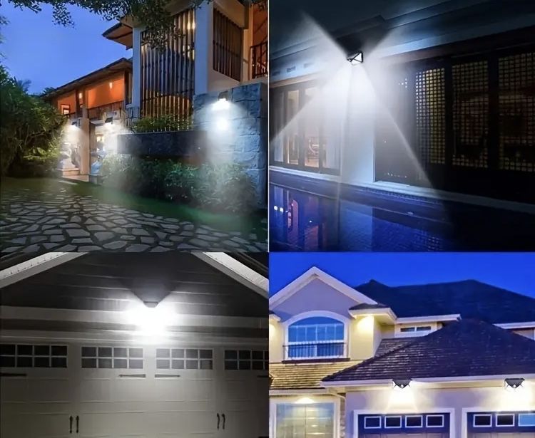 OFERTĂ!Lampă cu panou solar 100 LED-URI/aprindere la senzor de mișcare