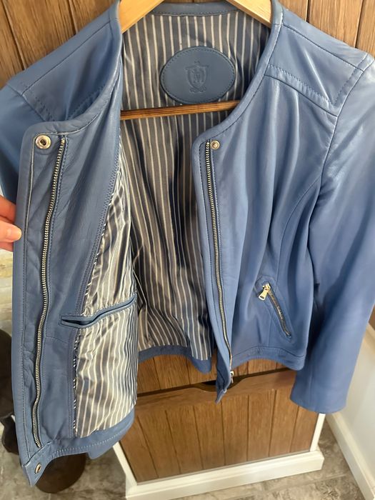 Geaca piele Massimo Dutti femei