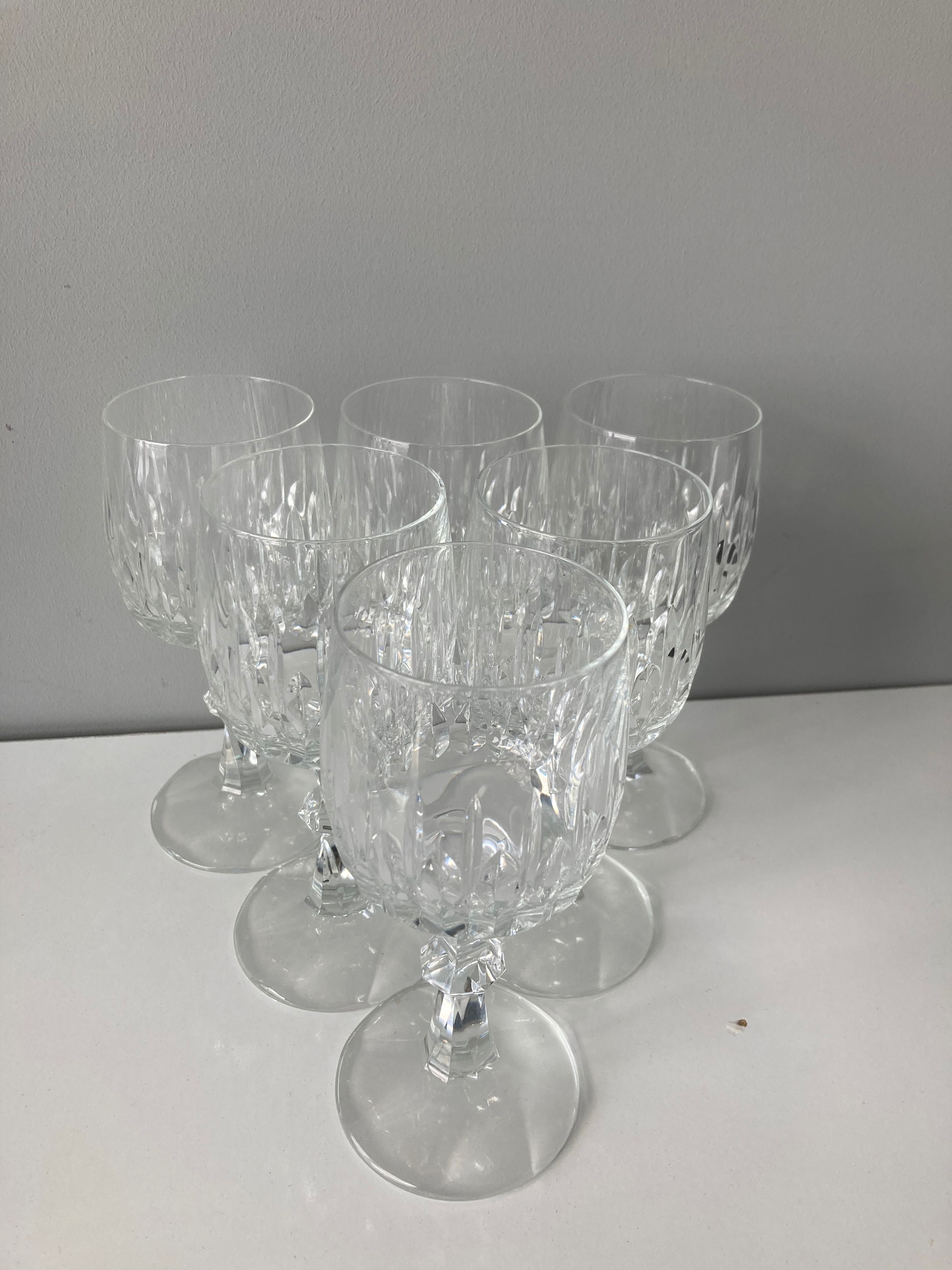 Vintage Schott-Zweisel Tango Crystal wine glasses / Масивен кристал