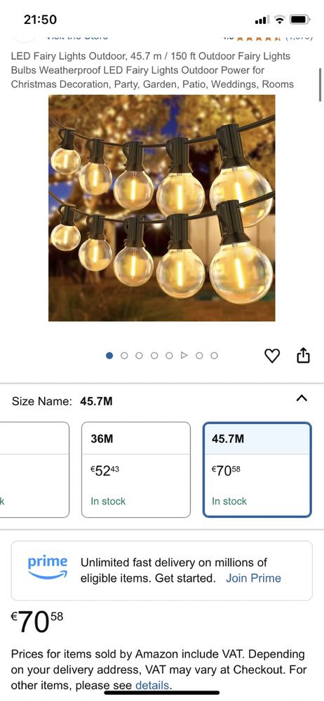 Led лампички - 16,5м, 30 м, 45 метра - за всякакъв повод