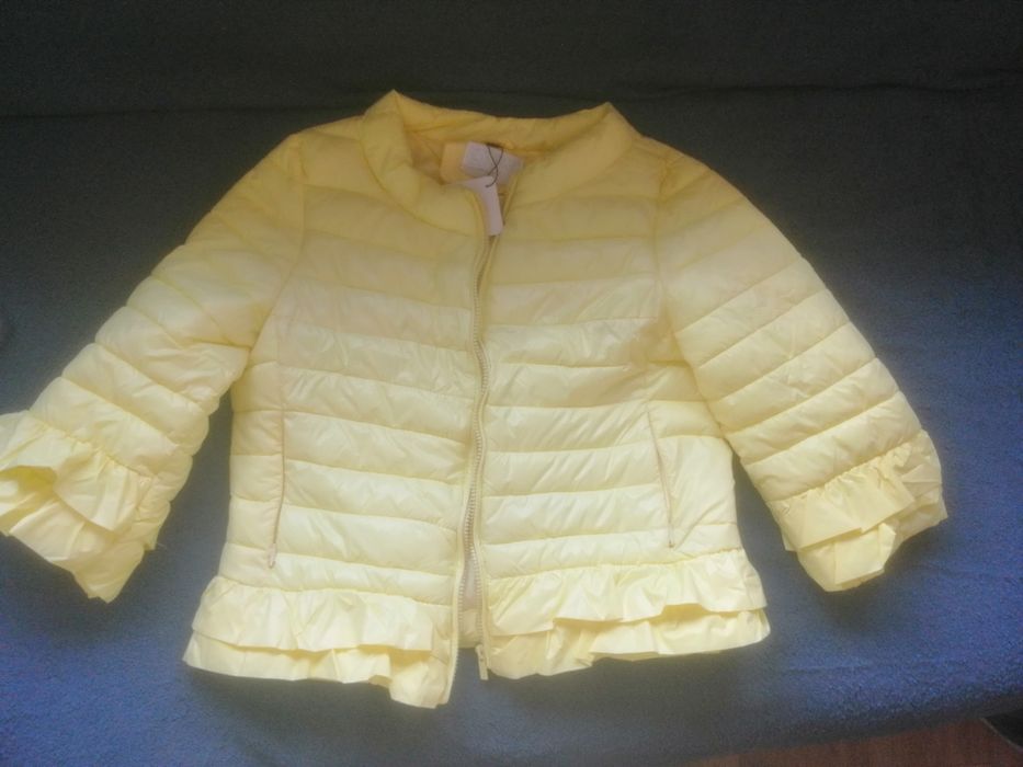 Ново модерно яке в жълто с ръкав 7/8