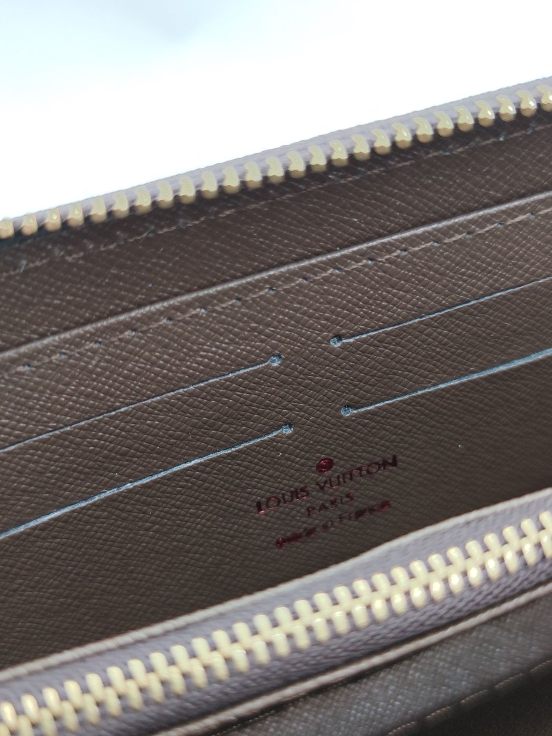 Portofel dama Louis Vuitton, Herme.  piele, Portcard RFID fibra carbon