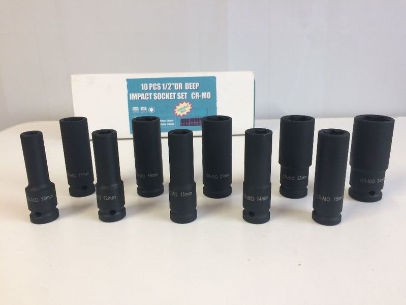 Tubulare impact 1/2 / Trusa chei 10piese 10-24mm