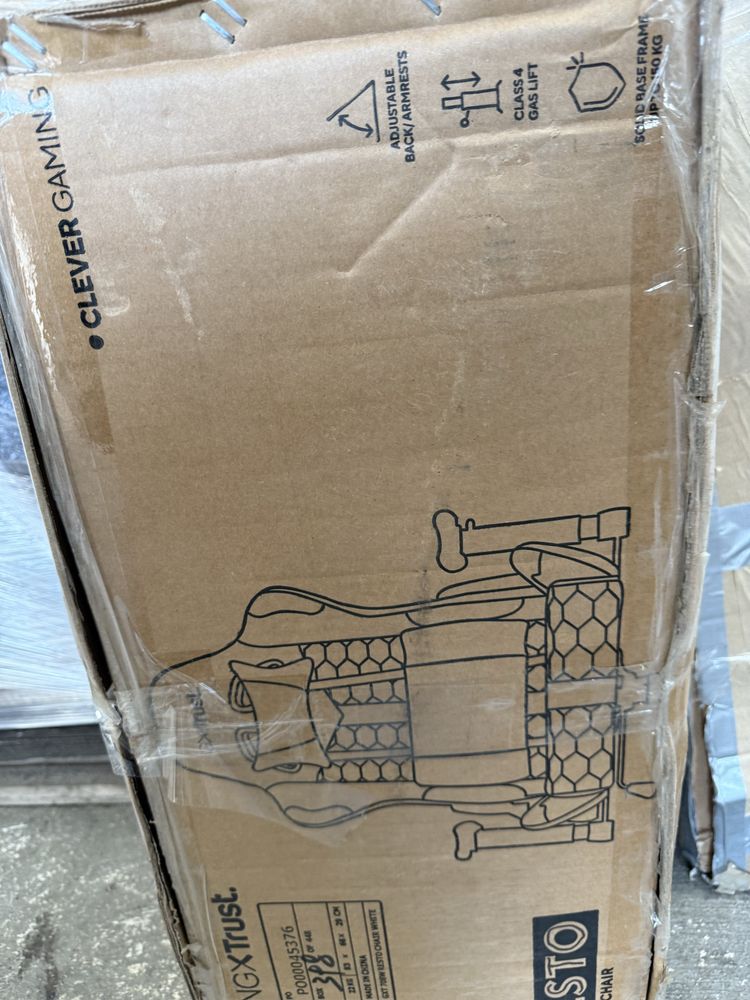 TRUST GXT 708 Resto Gaming Chair геймърски стол черен/бял