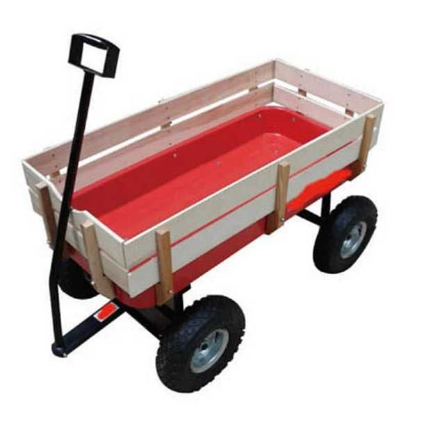 Carucior-tip  vagon pentru transport gradina, curte, copii