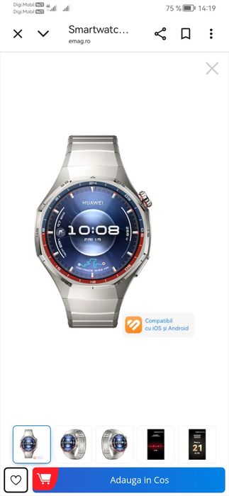 Huawei Watch GT6 Pro titanium Steel