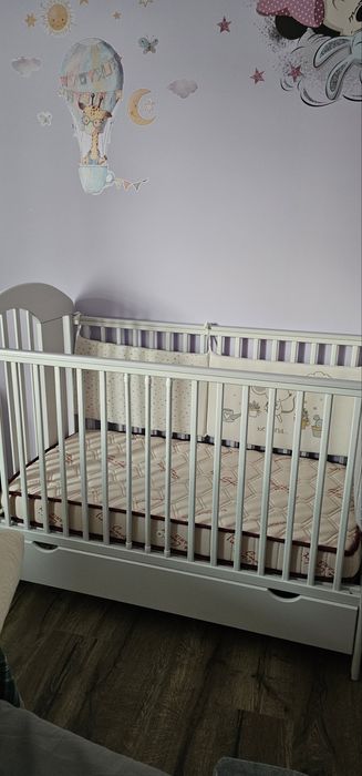 Бебешко легло TYMON с матрак PIERRE CARDIN MAGNIFLEX, 60х120см.