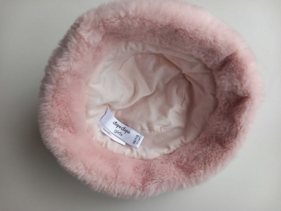 Детска зимна шапка за момиченце - мече размер 98-110см - 3-4г.