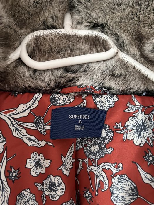 Palton blana Superdry | NOU