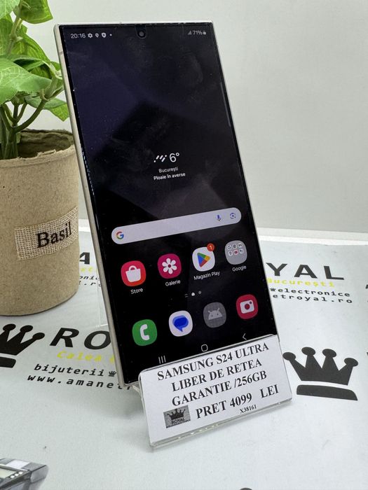 Amanet Royal: Samsung s24 Ultra/ 256GB/ Liber de retea
