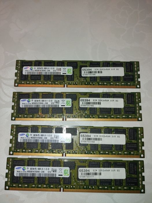 Процесор Intel xeon E5-1650v2 и сървърна рам памет DDR3 ECC 1333mhz