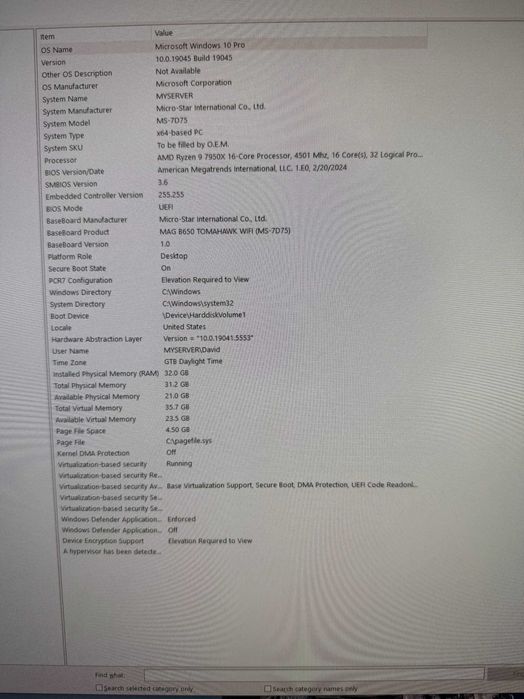 Workstation / PC Gaming AMD 7950x