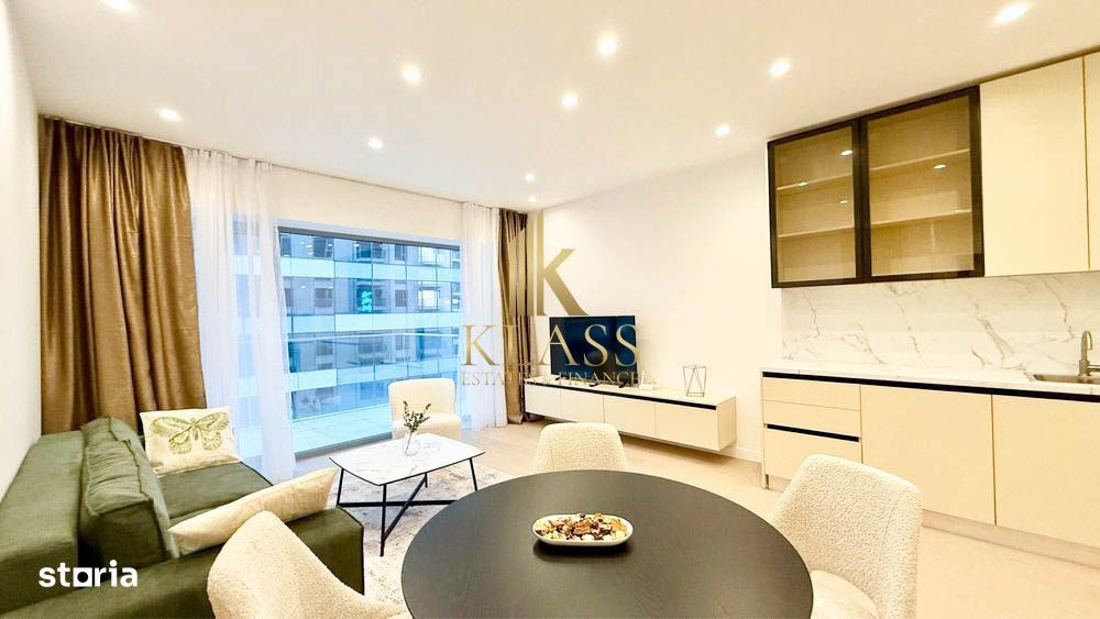 Apartament 2 camere Aviatiei Tower 5' Promenada Echipat Full Bl NOU