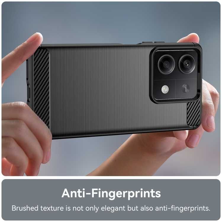 Калъф кейс гръб карбон Carbon за Xiaomi Poco C61 и Poco X6 Neo