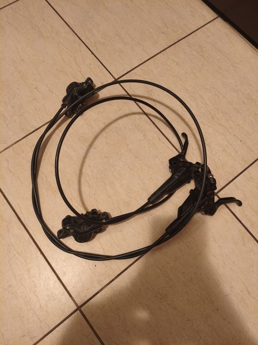 Piese bicicleta : discuri 160mm, șa bulls, frane shimano mt-500