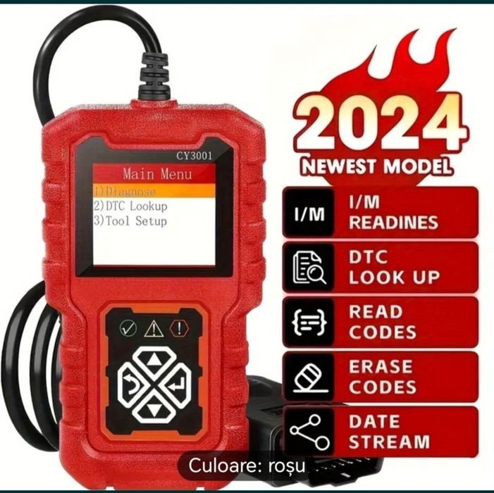 Tester-Auto obd 2 /V100 nou Țiplă NEUTILIZAT