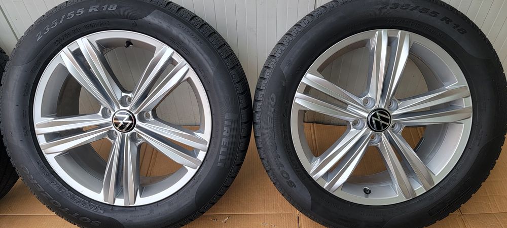 Jante Sebring  r 18 cu anvelope de iarna 235 55 18 vw tiguan,kodiaq