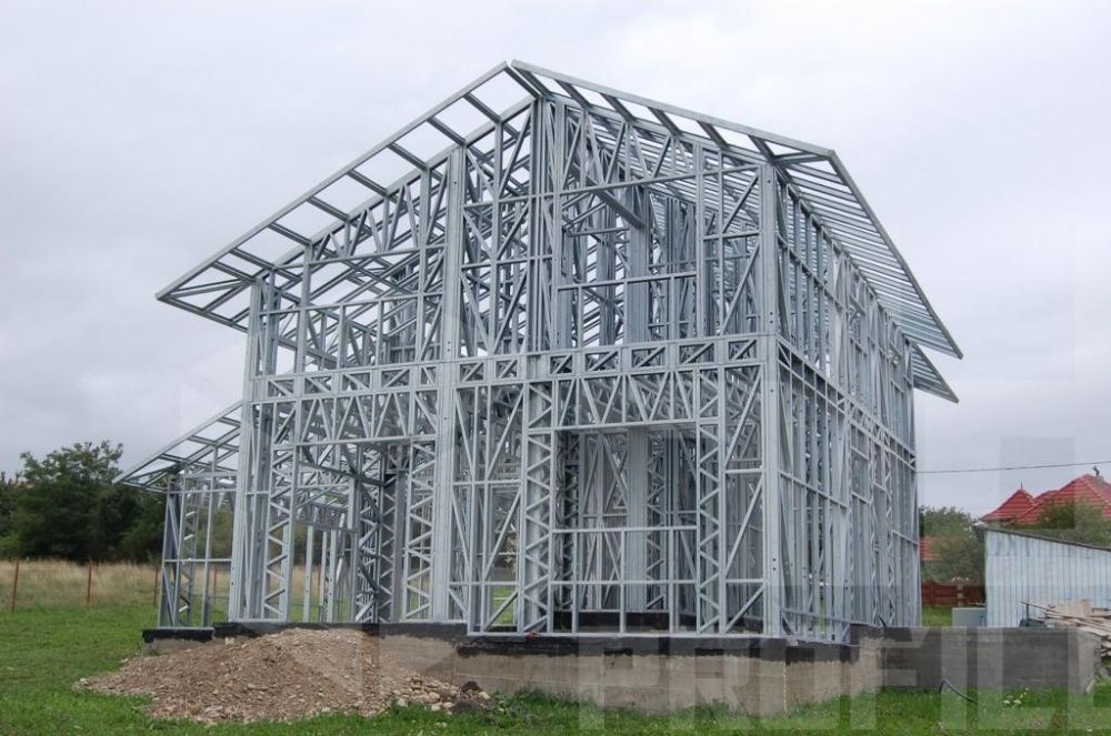 Structura metalica pentru casa 76 mp, de la doar 9900 euro!!!