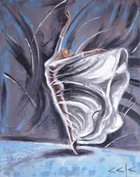"Устрем" Картина 40х50см, Маслена живопис с шпакла