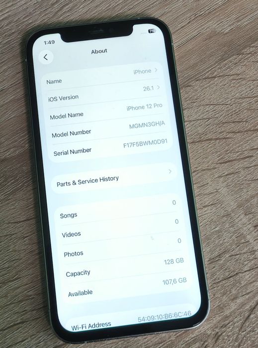 iPhone 12 Pro 128GB Silver