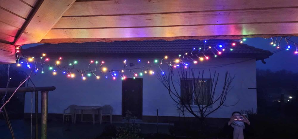 Коледни лампички 15м. 1 000 диода.