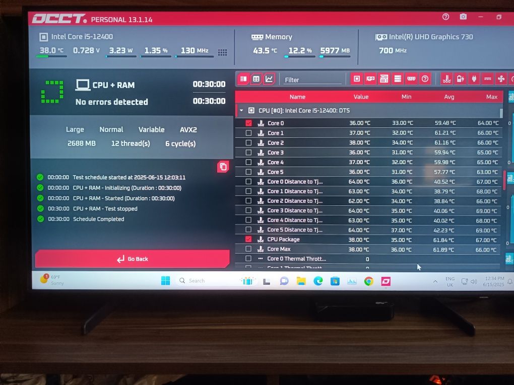 Гейм Рс Deepcool I5 12400 /48 gb ddr5