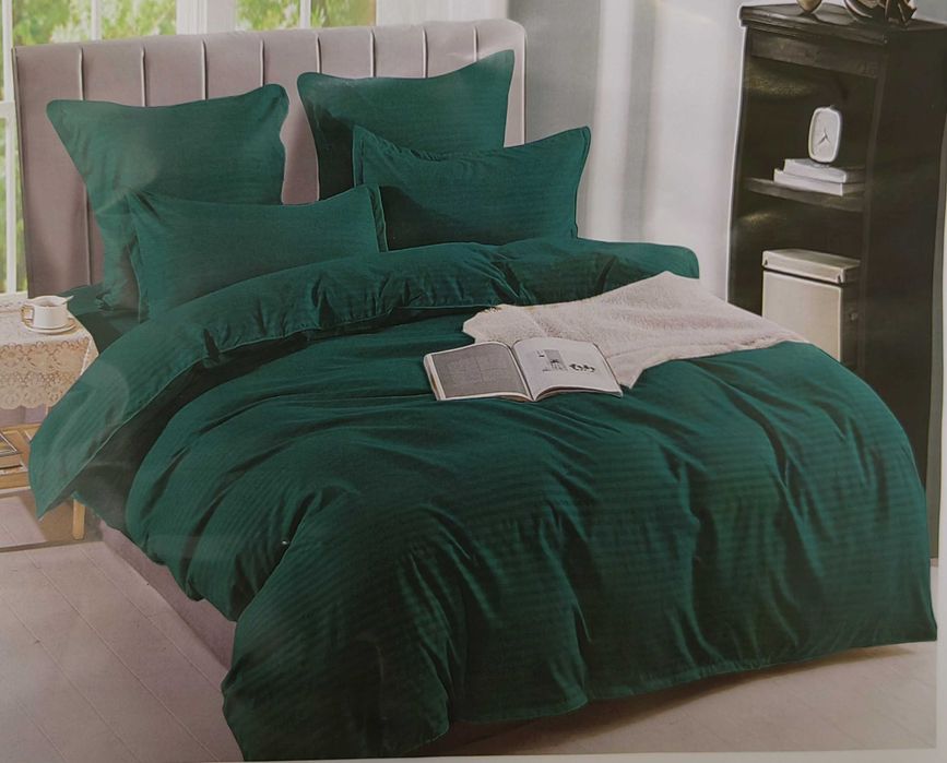 Lenjerie Pat Dublu din Damasc Linear 6 Piese diverse culori si modele