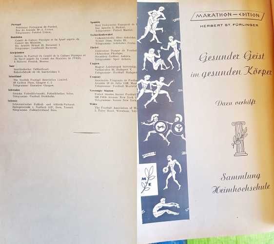 E203-Marele Almanach Sport vechi Viena Austria 1952.