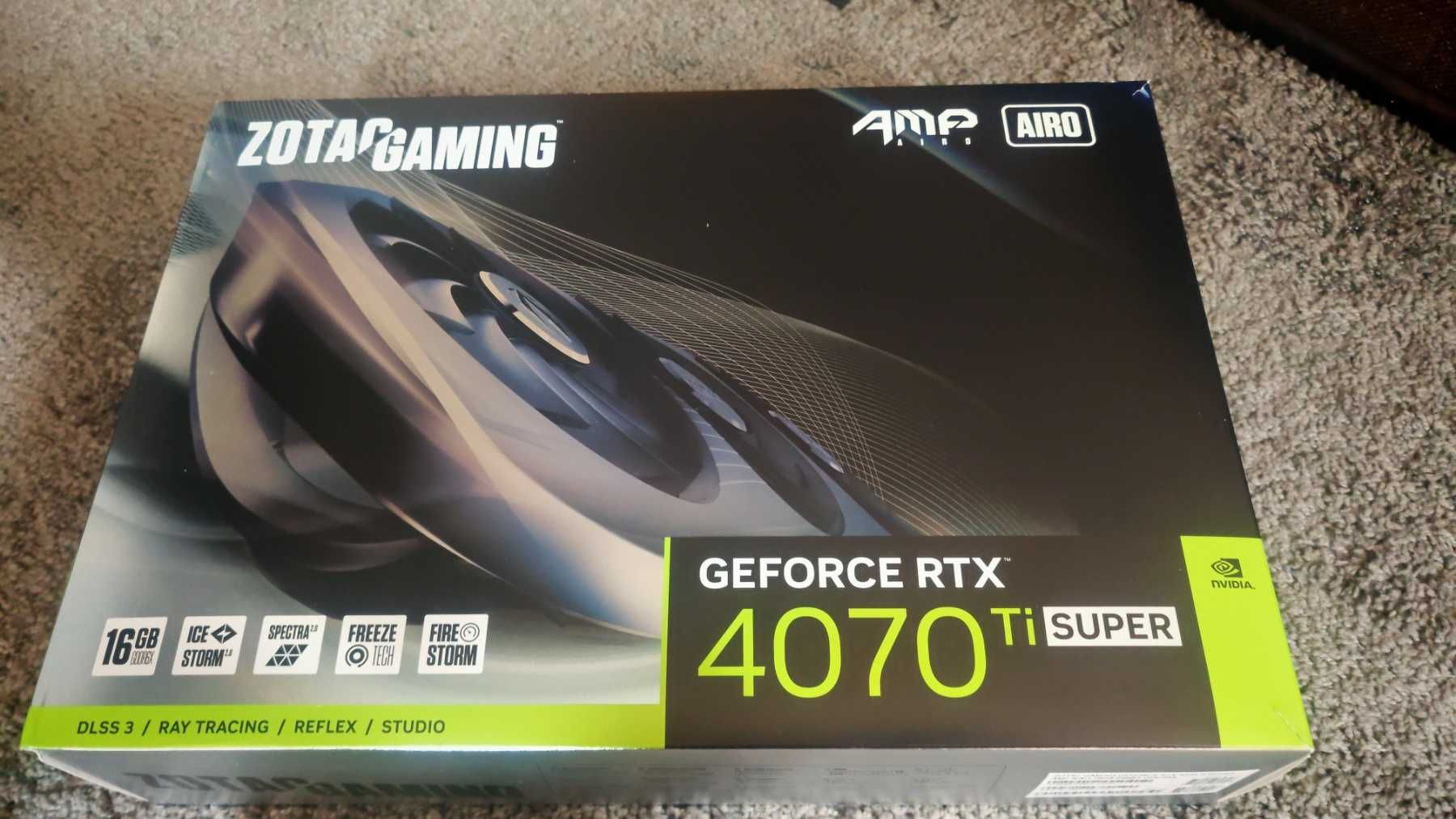 Видео Карта Zotac RTX 4070Ti Super AMP Airo 16GB GDDR6X