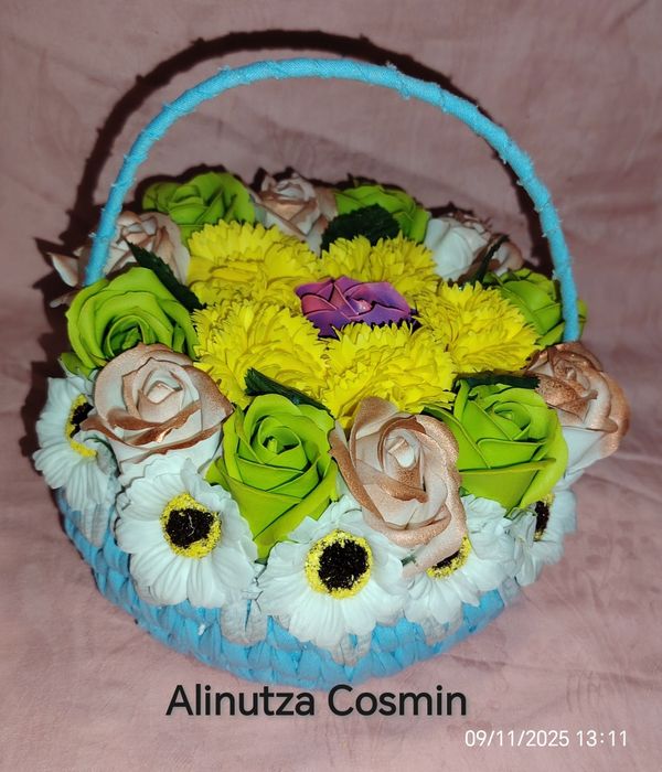 Buchet trandafiri sapun 39 trandafiri