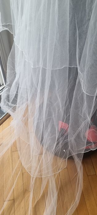 Сватбен воал ivory 3 метра троен