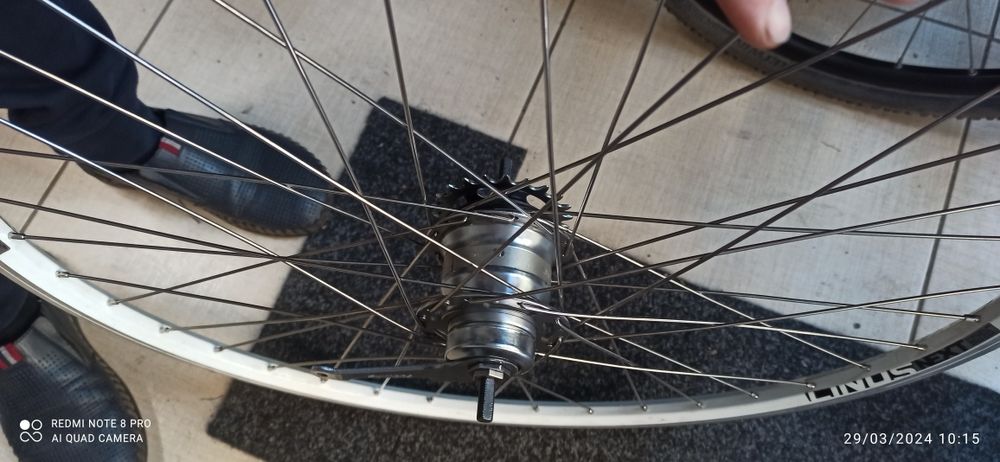 Roată 28-29 Nexus 7 spițe  Inox jantă dublă aliaj dublucapsată