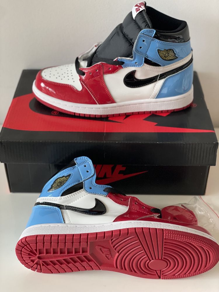 Retro Air Jordan 1 High Fearless UNC Chicago Red University Blue