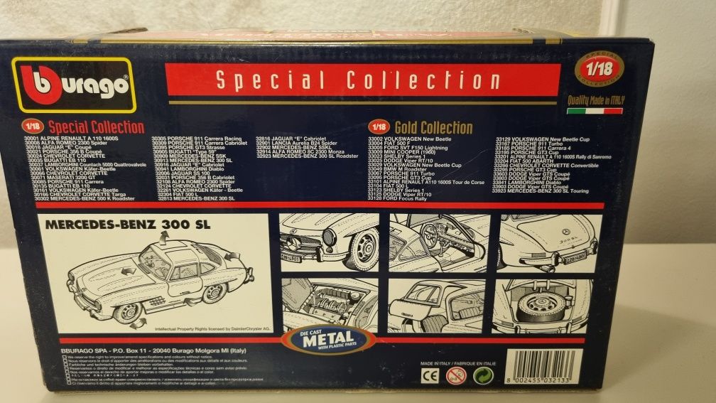 Macheta Mercedes SL300 Miglia 1000 la cutie