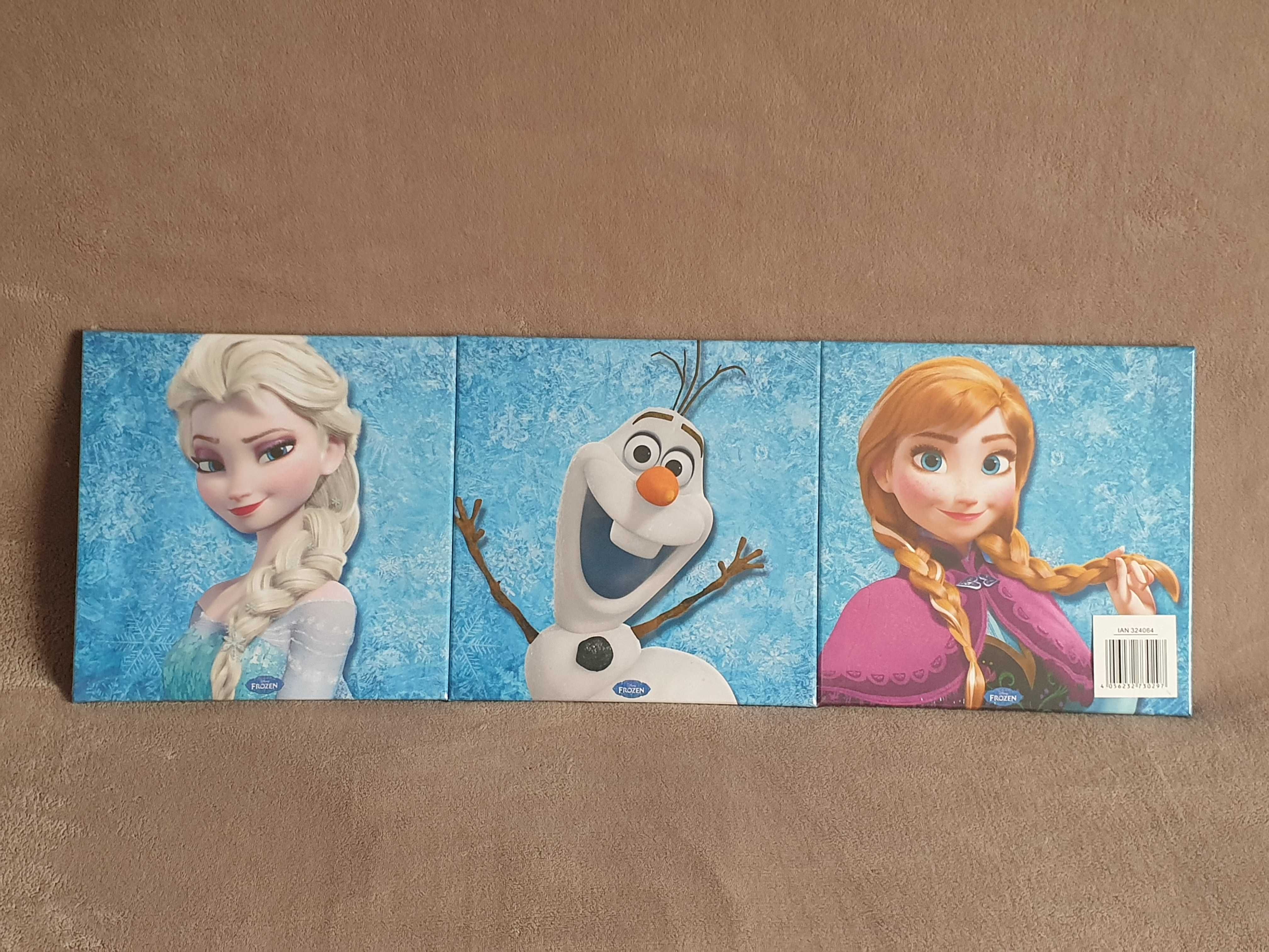 Tablou canvas Frozen Regatul de Gheata, 3 piese, nou