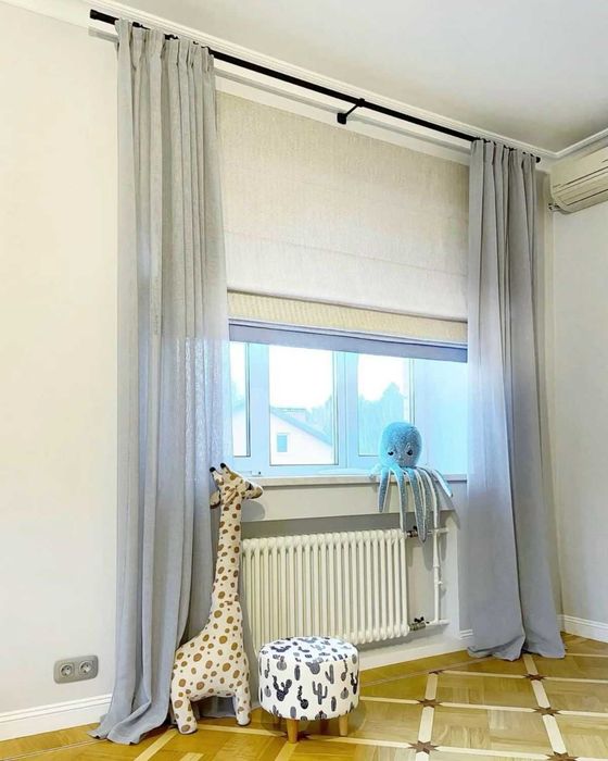 Шторы | Римские шторы | Установка карнизов | Pardalar   Rsh279