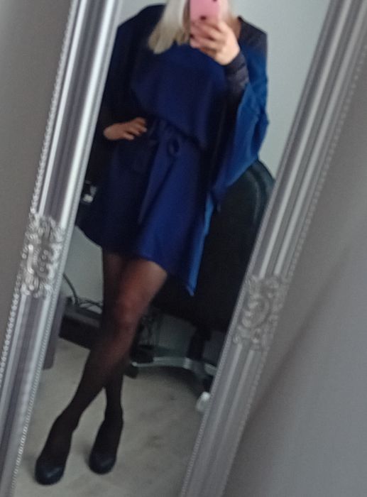 Синя рокля размер М