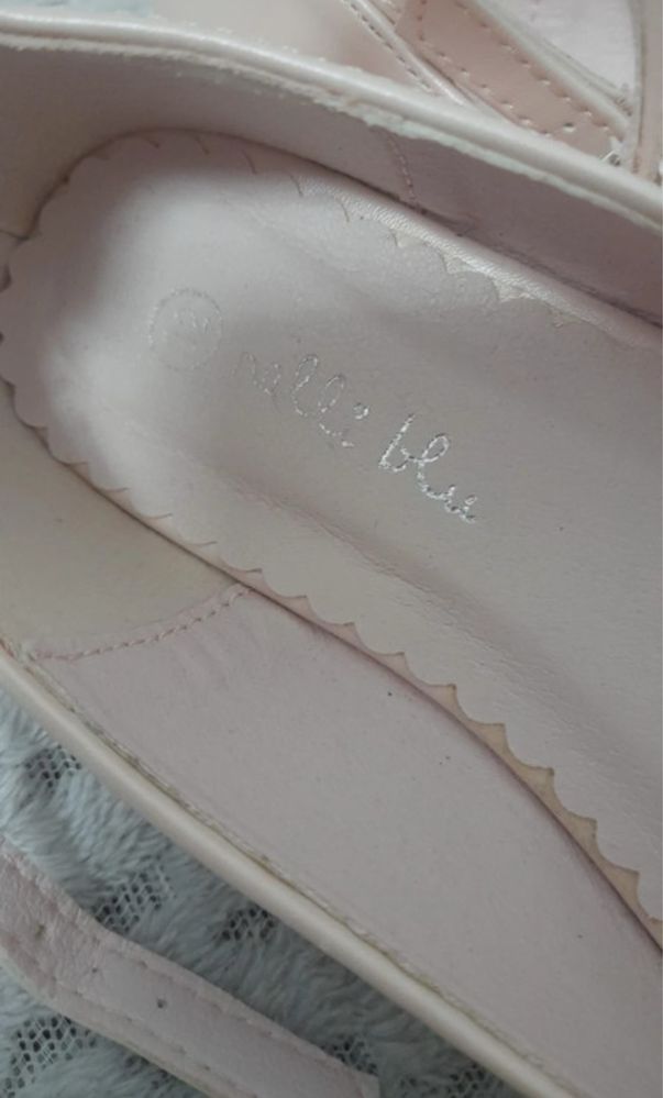Balerini pantofi Nelli Blu roz eleganti scoala serbare 32
