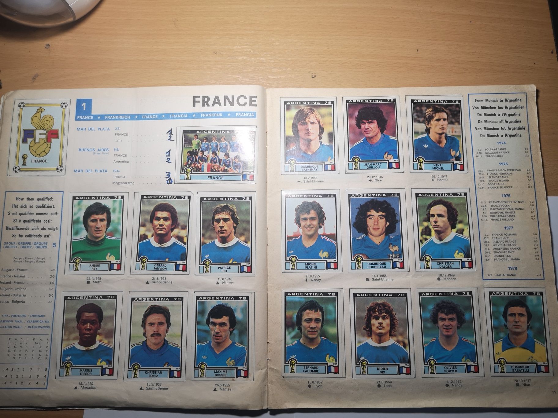 Panini Album Argentina 78 complet 1978 Platini