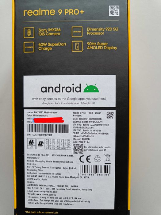 Продава Realme 9 Pro+