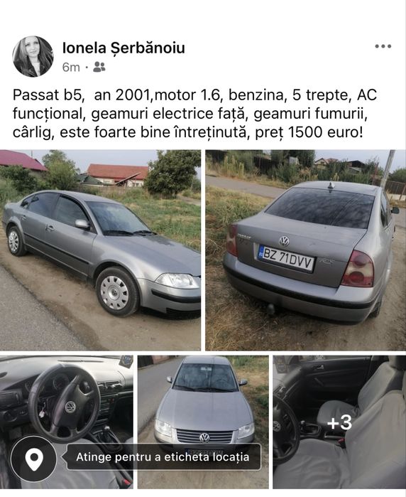 Vand passat b5, stare foarte buna